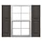 Ekena Millwork Mid-America Vinyl, Custom Two Equal Panels, Raised Panel Shutters, P21277018, PR P21277018 - alternate 1